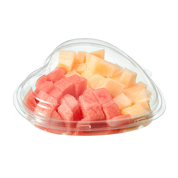 12Pcs 1000ML Disposable Lunch Box Plastic Fruit Salad Container