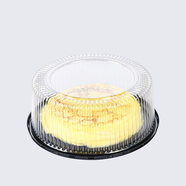 Lesui new design food grade round disposable clear 10 inches cake packaging container